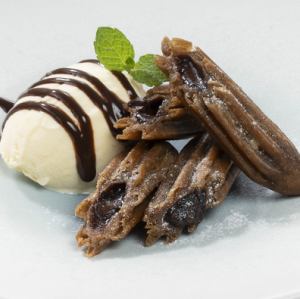 チョコチュロス&アイス(チョコ)