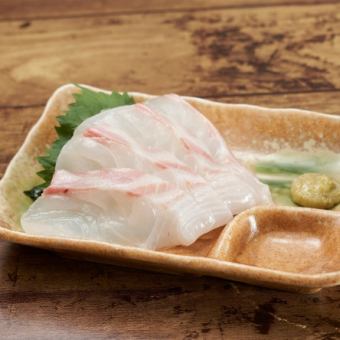 Sea bream sashimi