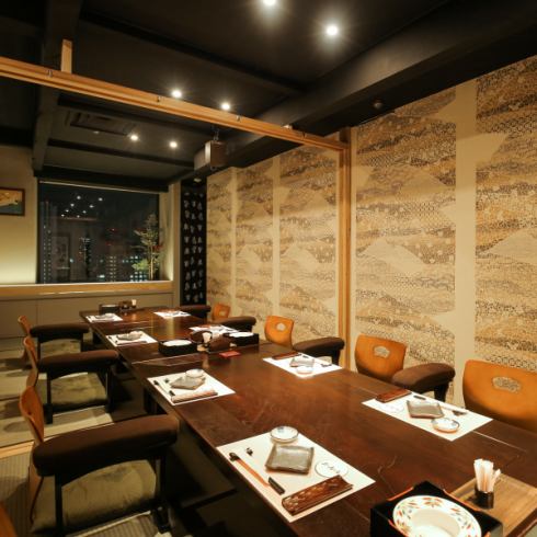 You can use it for entertainment and banquets in a modern Japanese-modern calm space.