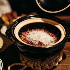 びすとろ土鍋ご飯~しば漬けと自家製ラグー~