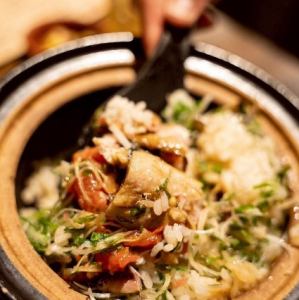 秋刀魚とトマトの土鍋ご飯