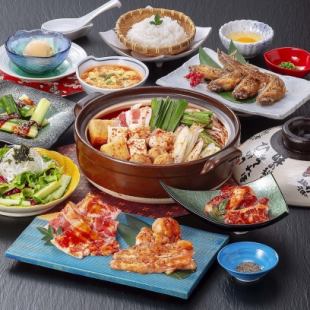 Non-spicy No. 0 ♪ Sometimes No. 5 ♪ [Aka-kara Course] 9 dishes in total, 3,300 yen per person (tax included)