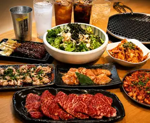 【しっかり焼肉満喫+100分飲み放題付き】 焼肉宴会コース|全12品4,950円(税込)