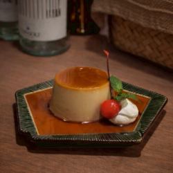 自家製！ほうじ茶プリン