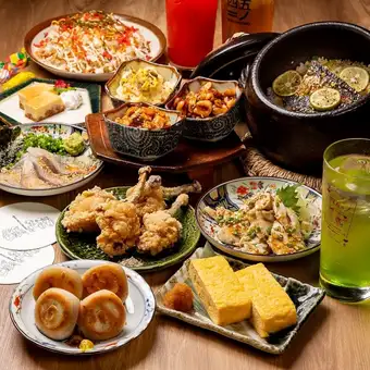 【조금 빠른 송년회】 【환송 영회】 음료 무제한 6000 엔 코스 ♪ 화제의 냄비와 디저트도 만끽!