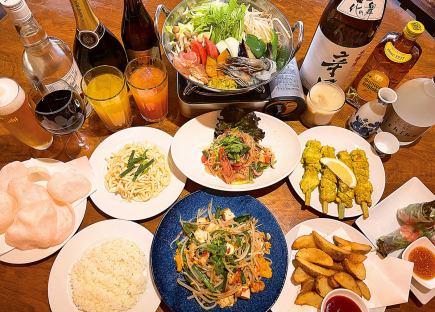 【忘年会 新年会限定コース!!】料理全8品+飲み放題(120分) のボリューム満点・超お得なコース!!