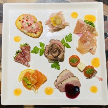 For a welcome and farewell party! All-you-can-drink included! [Assorted 8 carefully selected appetizers, Misaki tuna and pizza course] 7 dishes 4500 yen