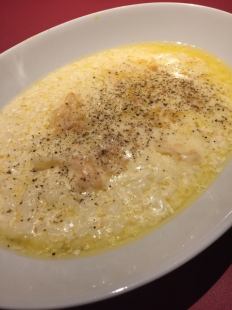 Four kinds of cheese risotto