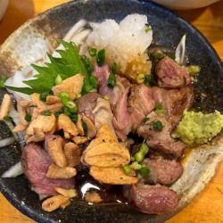 豚ハラミステーキ(オロシポンズユッケ)