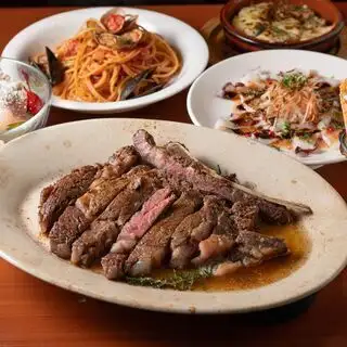【期間限定】40日熟成!USプライム骨付きリブロースコース。2時間飲み放題つき。