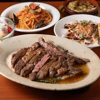 【期間限定】40日熟成！USプライム骨付きリブロースコース。2時間飲み放題つき。