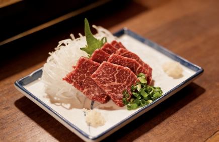 飲ノ宴コース』馬肉鮮魚豪華に【3時間飲み放題付/10品/5500円】