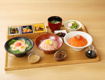 Luxurious 3 kinds of colorful seafood set