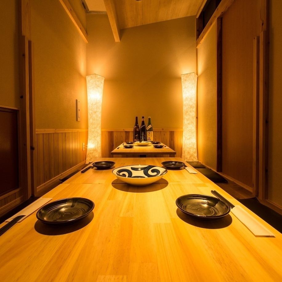 Enjoy Kyushu specialties in a calm interior...<Semi-private seating OK for 2 people or more>