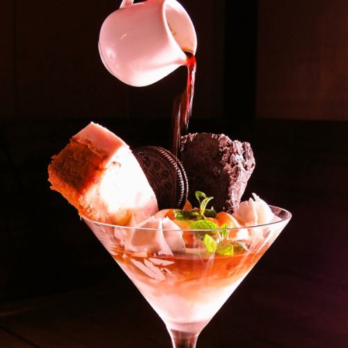 Affogato with vanilla ice cream Luxurious sweets