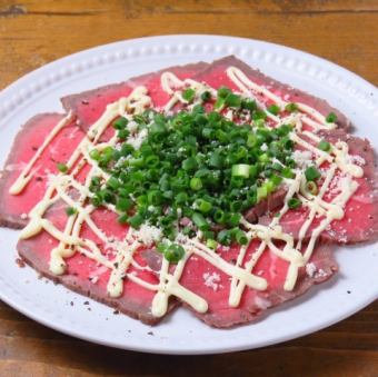 Roast beef carpaccio