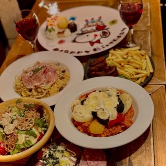 3組限定★キャラクタープレートグレードアップ可★3H飲み放題付豪華6600円コース♪