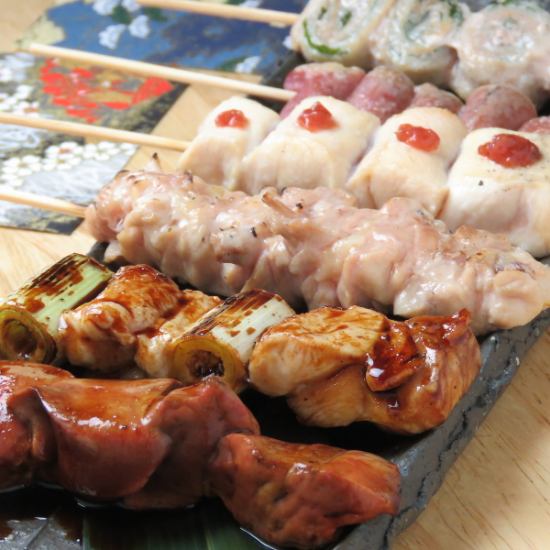 One of our proud yakitori is 80 yen ~