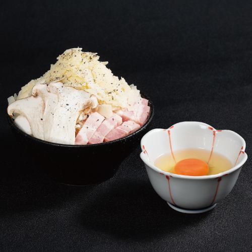 北海道産パルメザンチーズのカルボナーラもんじゃ