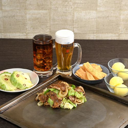 飲み放題付き ジンギスカンペアセット