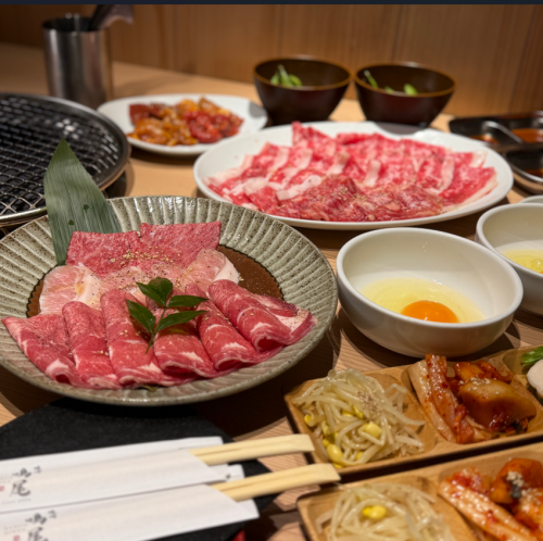 超コスパ【 鳴尾の満喫コース 】親しいお仲間とお手軽に！カジュアルな鳴尾の焼肉コースです。銀座で焼肉　