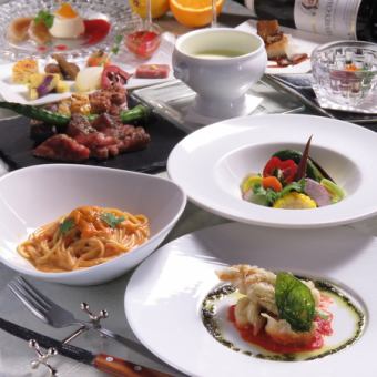 ☆午餐☆ 【B planzo】可享用50种以上蔬菜、肉、鱼的豪华套餐4,620日元（含税）～
