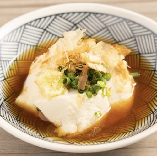 Soba soup chilled tofu