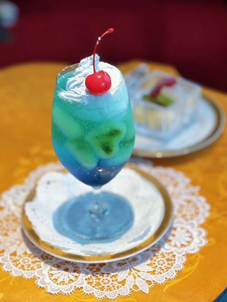 玉露のクリームソーダ