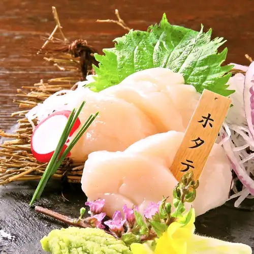 Scallop sashimi