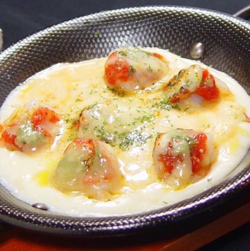 Shrimp and cheese gratin