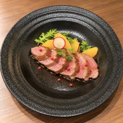 Rosé duck breast