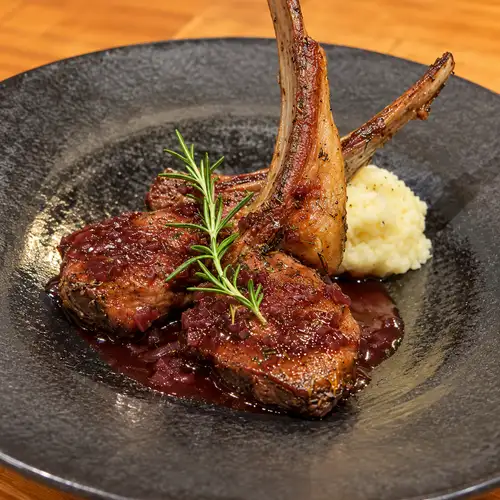 Roasted lamb chops