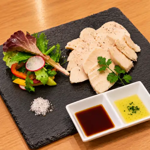 Homemade slow-cooked chicken