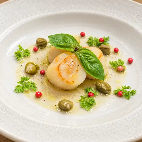 Scallop mi-cuit