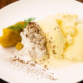 Potato sweets~Anno sweet potato, vanilla ice cream~
