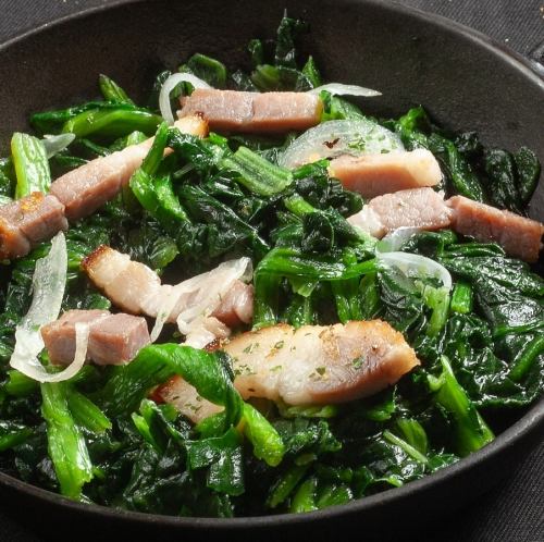 수제 베이컨 시금치