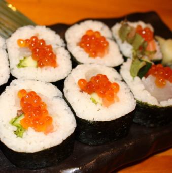 Seafood sushi roll