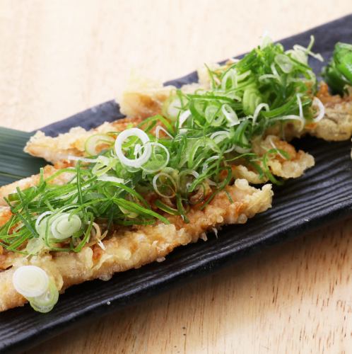 Single boiled conger eel tempura ~bukkake green onion soy sauce~