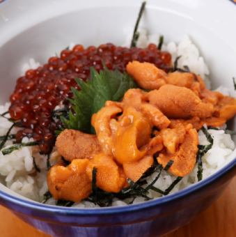 [Luxury/Limited quantity! Sold out] Fresh sea urchin salmon roe bowl