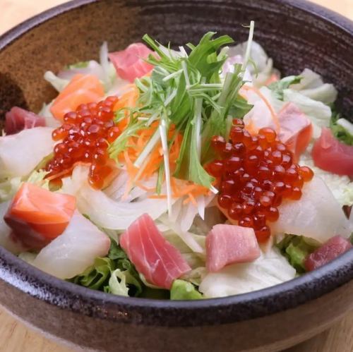 Seafood Shami Salad ~Ikura Pickled in Soy Sauce~