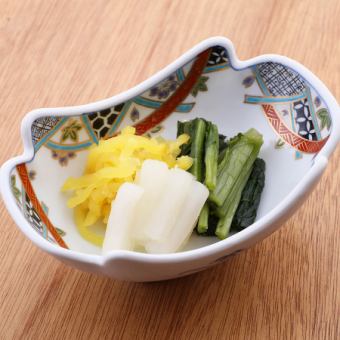 三种泡菜的混合装