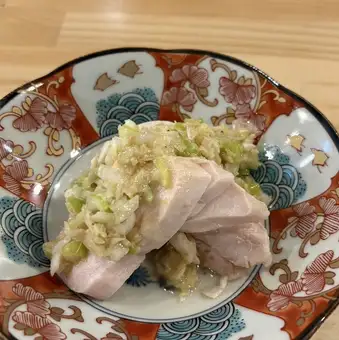 鶏ハム自家製ねぎ塩だれ