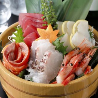 豪華『秋風コース』2.5H飲放付！きりたんぽ鍋や季節の刺身・天ぷら盛り合わせご堪能［全8品］