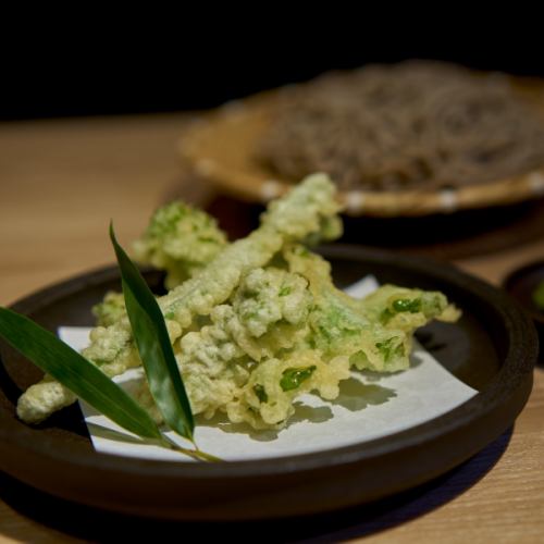 [TEMPURA Soba] Wild vegetable tempura soba (zaru / kake)