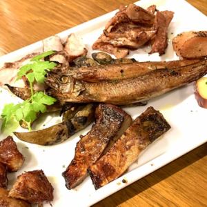 Assortment of 5 homemade smoked dishes