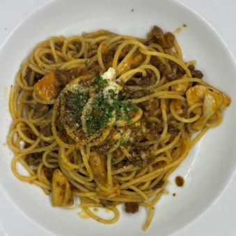 Porcini mushroom bolognese pasta