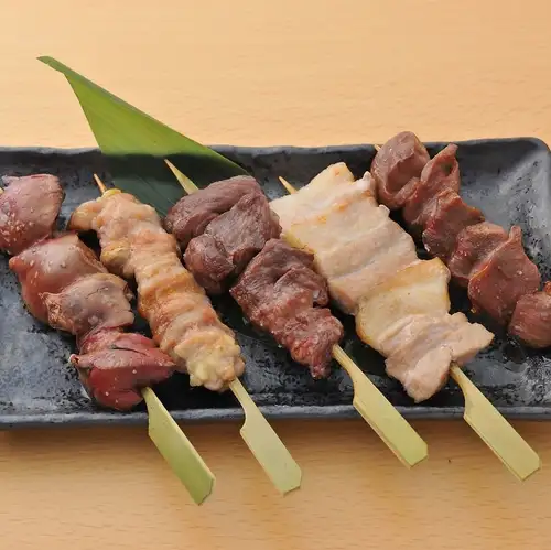 大山どり　焼き鳥５種盛り合わせ