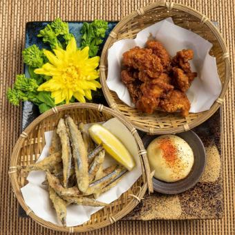 揚げ物二点盛り