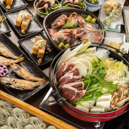 【土日祝限定◎地酒9種入2H飲放付】鍋付きで楽しむ歓送迎会特別コース全6品