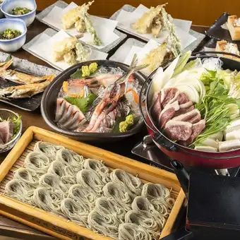 【地酒9種入2H飲放付】新潟地酒を気軽に楽しむ越後の地酒満喫コース全8品